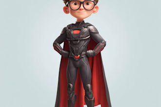 draw you as an awesome superhero cartoon caricature