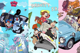 do comic book illustration graphic novel cover art
