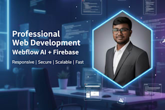 create a responsive website using webflow ai and firebase