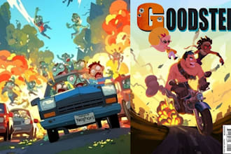 do cartoon book cover, children book cover