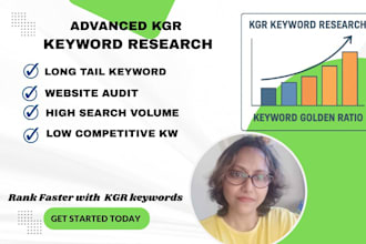 do advanced kgr keyword research for SEO and google ranking