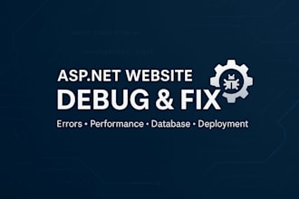 fix and debug your aspnet website professionally
