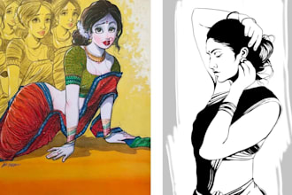create a pin up girl and pin up girl illustration