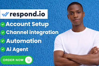 setup respond io customer support, integrate  respond io whatsapp api channel
