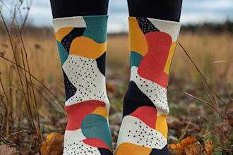 design custom and unique socks design