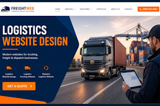 design logistics website trucking website dispatch logistics trucking website