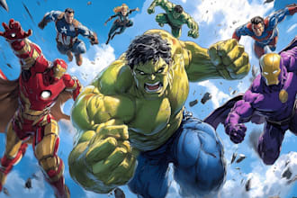 do a superhero comic