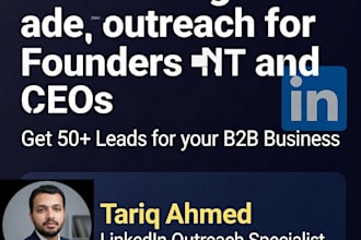 professional linkedin outreacher and lead generation