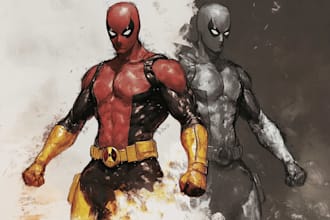 make a superhero comic