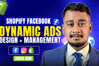 design, audit, optimize facebook shopify dynamic ads for the shopify store