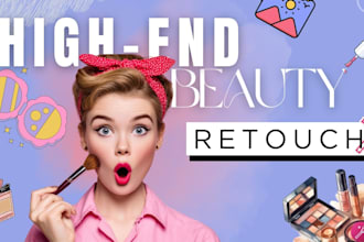 do high end beauty retouch