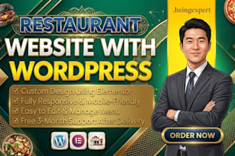 build restaurant website with online ordering in wordpress