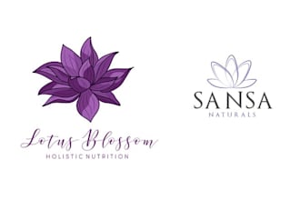 do wonderful floral,  botanical, flower shop,pink logo design
