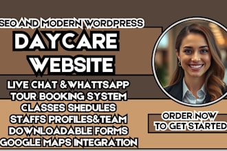daycare website preschool website childcare website kindergarten website