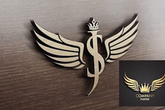 do luxury vintage clothing crown jewelry logo