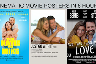 create premium movie posters or film posters