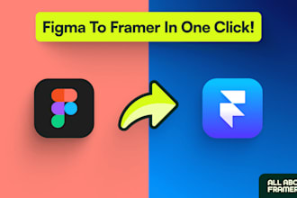 convert figma file to framer website, with full responsiveness