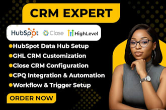 do hubspot ghl close CRM data hub setup ecommerce cpq integration hybrid teams