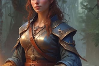 dnd character art and dnd character art