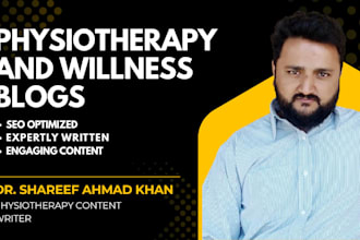 write engaging physiotherapy, injury recovery and wellness blogs