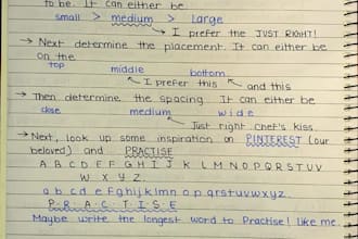 create neat and custom handwritten notes