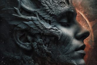 design stunning album cover art for single ep