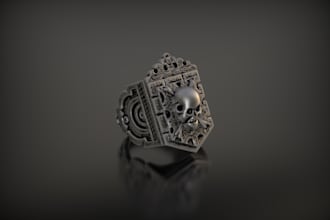 create a custom 3d ring or jewellery design