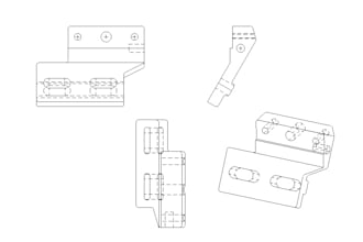 design dxf file for laser cutting , cnc cutting machines