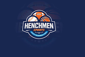 do varsity, baseball styled logo design or any graphic