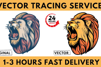 recreate, redraw, vector tracing or convert logo to vector