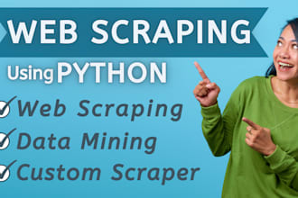 scrape website data and provide you the data in excel csv