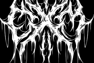 design a metal band logo