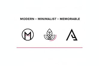 design a modern minimalist logo and brand mark you will love