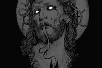 design a brutal metal album logo