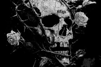 design a metal album cover logo