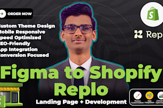 build a custom shopify page from figma design using replo builder