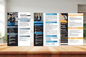 do professional resume design, CV design, in an editable format