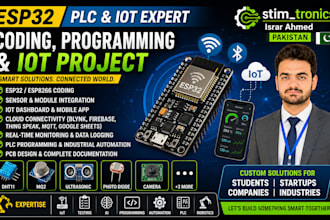 do esp32 coding, programming, and iot project