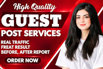 do SEO guest post backlink, high da guest post service, publish article