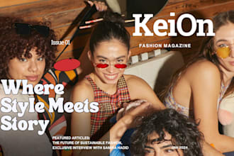 be a creative magazine layout fashion business designer