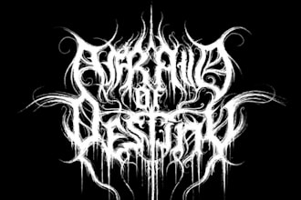 custom chaotic metal logo