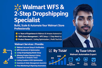 be manage your walmart 2 step dropshipping and wfs automate