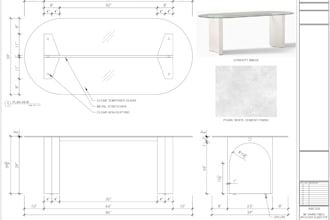 convert furniture image to detailed plan