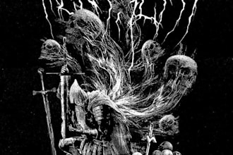 design brutal deathcore album logo design