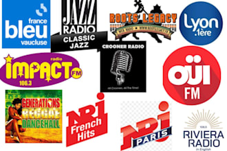 deliver high quality music promotion on france and paris radio