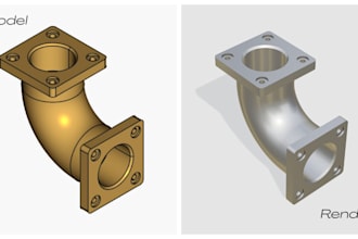 cad modeling for industrial parts and components