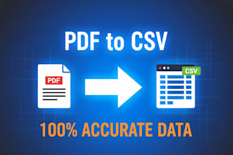 convert PDF to CSV to import into qbo