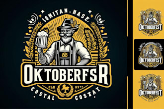design a fun oktoberfest mascot logo for your event or brand