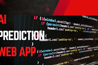 build an ai prediction web app using python and streamlit