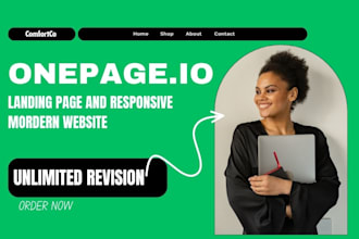 redesign onepage io design onepageio website redesign one page